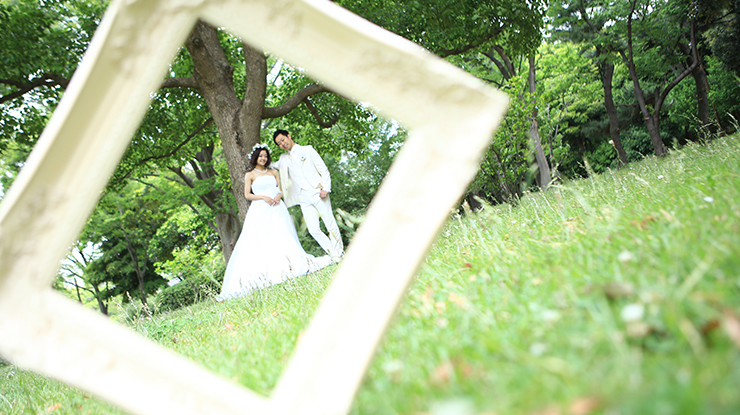 結婚写真　自由が丘