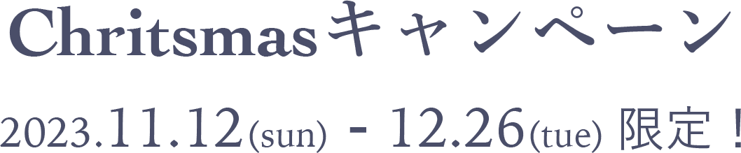 2023年11月12日から26日限定！クリスマスキャンペーン